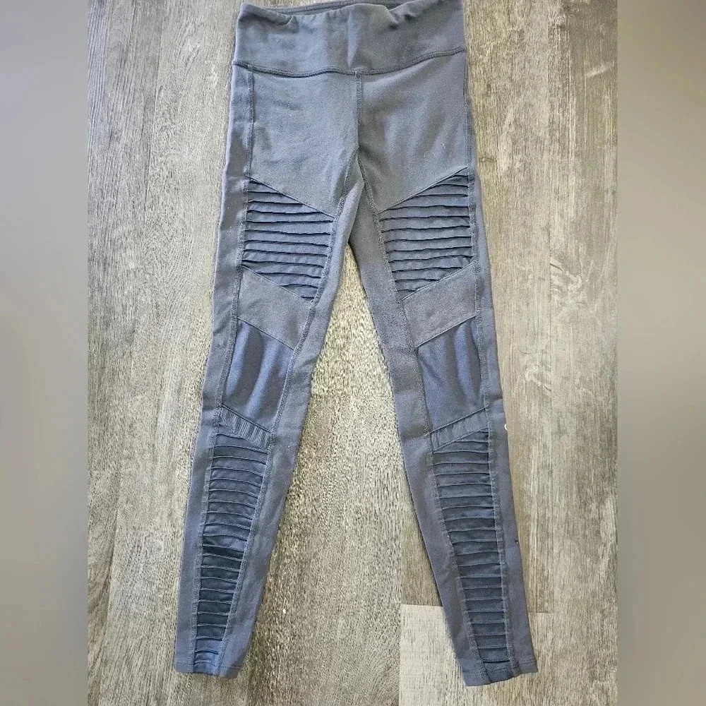 Alo Yoga‎ High Waist Moto Legging Dark Grey XS - Picture 3 of 7